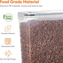CARLA HOME Airtight Cereal Storage Containers BPA-Free Food Dispensers with Pouring Lids for Pantry & Kitchen (4 Pack 2,5L)