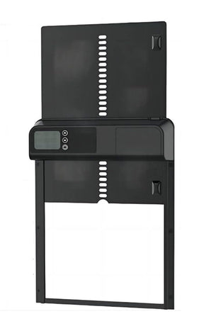 CARLA HOME Automatic Chicken Coop Door with Timer & LCD Screen, Anti-Pinch Safety, Easy Battery Operation & Weatherproof for Outdoor Coops
