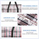 CARLA HOME 6 Pack Large Moving Storage Bags with Zipper & Handles for Clothes, Bedding, Blankets, Dorm & Travel (80x55x25cm)