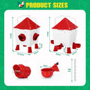 CARLA HOME Chicken Feeder Waterer Set, Automatic Gravity Dispenser with 8KG Food & 8L Water Capacity, 4 Ports & Cups, Clean Poultry Feeding for Coop, Duck, Quail, Hen