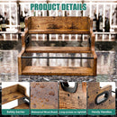 CARLA HOME 3-Tier Liquor Bottle Display Shelf Rack Bar Organizer for Whiskey, Wine, Coffee Syrups, Spirits & Bottles
