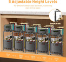 CARLA HOME 2-Tier Under Sink Organizer with Sliding Drawers & Height Adjustable for Kitchen Bathroom Cabinet Organization