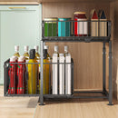 CARLA HOME 2-Tier Under Sink Organizer with Sliding Drawers & Height Adjustable for Kitchen Bathroom Cabinet Organization
