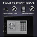 CARLA HOME Electronic Safe Box - Money Safe with Deposit Slot - Black - Cash Locker