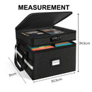 CARLA HOME Fireproof Document Box with Lock - Fabric - Office - Fireproof Document Safe