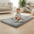CARLA HOME Baby Play Mat 100x150cm, Thick Foam Crawling Mat, Infants, Grey