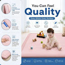 CARLA HOME Baby Play Mat 100x150cm, Thick Foam Crawling Mat, Infants, Pink