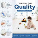 CARLA HOME Baby Play Mat 100x150cm, Thick Foam Crawling Mat, Infants, White