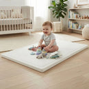 CARLA HOME Baby Play Mat 150x200cm, Thick Foam Crawling Mat, Infants, White