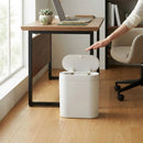 CARLA HOME 7L Automatic Trash Bin with Lid, Motion Sensor Garbage Can White