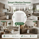 CARLA HOME 7L Automatic Trash Bin with Lid, Motion Sensor Garbage Can White