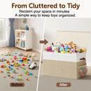 CARLA HOME Large Toy Storage Box with Lid Upgraded Toy Storage Chest Organiser
