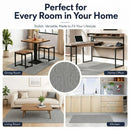 CARLA HOME Office Chair Mat Hard Floor Protector, 120x90 cm, Anti-Slip, White