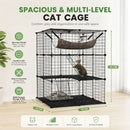 CARLA HOME Large Cat Cage Diy Enclosure, 3 Tier Pet Playpen Cat Kennel