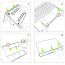 MacBook Air Hard Shell Case in Matte Green with Keyboard Cover for A2337/A2179/A1932