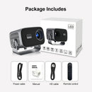 5G 4K Smart Projector Black with WiFi, Bluetooth, HDMI, USB for Home Theater