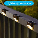 Outdoor Solar LED Deck Lights - 8-Pack Multicoloured Warm White Garden Pathway Lamps
