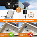 238LED Solar Powered Motion Sensor Outdoor Flood Light in Black