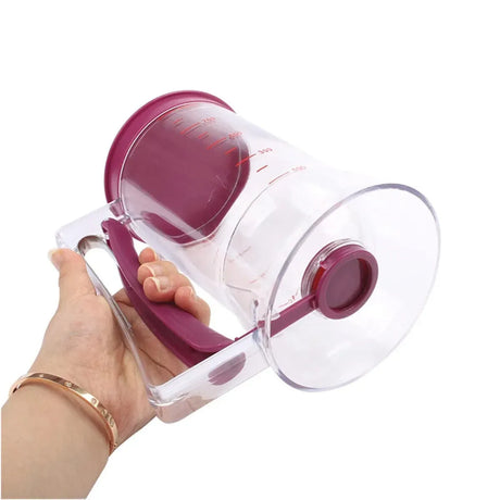 900mL Black Batter Dispenser for Waffles, Pancakes, and Cupcakes