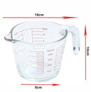 500ml Clear Glass Measuring Jug with Scale for Baking and Cooking