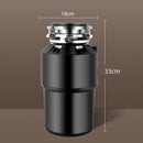 550W Food Waste Disposer with AU Plug, 4000RPM, Black, Stainless Steel for Kitchen