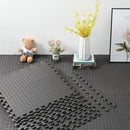 White Wood Grain Interlocking Heavy Duty EVA Foam Gym Flooring Mats - 60x60cm - 12 Tiles