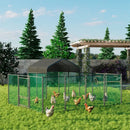Extra Large Black Chicken Coop Cage Run Rabbit Hutch Walk-In Hen Enclosure 300x200x270cm