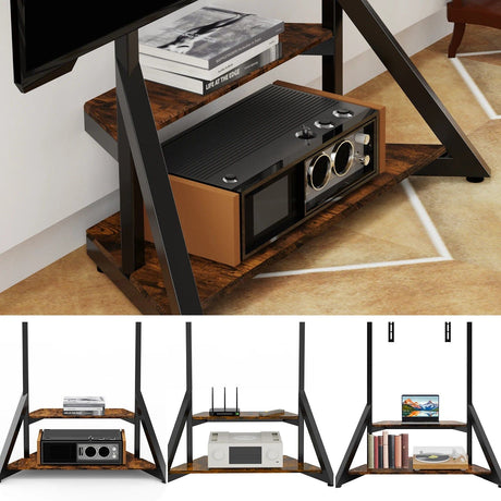 Adjustable Floor TV Stand for 40-75