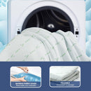 Single Memory Foam Mattress Topper 7-Zone Bamboo Cover Breathable