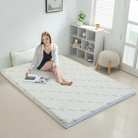 King Mattress Topper Memory Foam 7-Zone 8cm