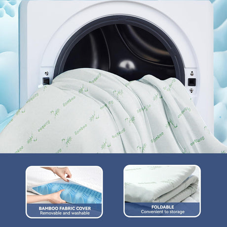 King Mattress Topper Memory Foam 7-Zone 8cm