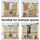 Sliding Barn Door Hardware Kit Rust Resistant Heavy Duty 1.83m