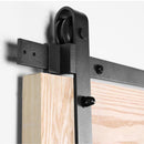 Sliding Barn Door Hardware Kit Rust Resistant Heavy Duty 1.83m