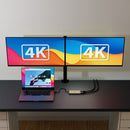 mbeat USB-C Dual 4K HDMI DisplayLink® Adapter with PD Pass-through