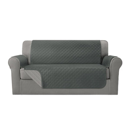 Sofa Cover Couch Cover 3 Seater Reversable Grey