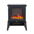 Electric 1000W to 2000W Fireplace Heater with Realistic Log Flame Display