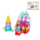 78 Pcs non-toxic STEM Educational, Durable Magnetic Tiles/Puzzle with Storage Bag