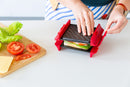 Compact Microwave Sandwich Maker Non-Stick Grill Plates for Quick Meals at Home, Work, or Travel