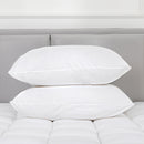 100 Percent Cotton Pillow Cover with 800g Poly Fill,  Hypoallergenic, Antibacterial, and Cooling Technology  2 PK