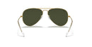 Aviator Classic Sunglasses in Gold and Green