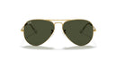 Aviator Classic Sunglasses in Gold and Green