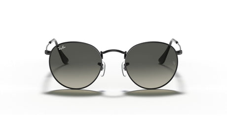 Round Flat Grey Gradient Lenses Sunglasses