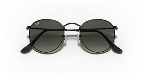Round Flat Grey Gradient Lenses Sunglasses