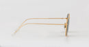 Frank Vintage Frame Square Sunglasses (Gold/Green)