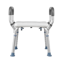 Adjustable Shower Chair Bath Seat Heavy Duty Bathtub Armrests Bench Bathroom