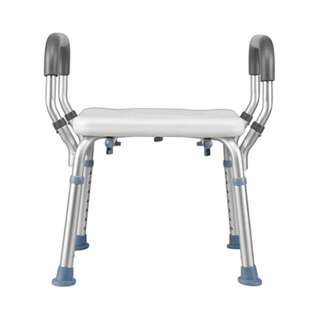 Adjustable Shower Chair Bath Seat Heavy Duty Bathtub Armrests Bench Bathroom