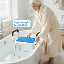Adjustable Shower Chair Bath Seat Heavy Duty Bathtub Armrests Bench Bathroom