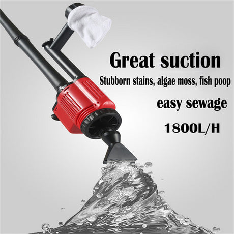 7-in-1 Aquarium Sand Washer Upgrade AU Plug / 15W 66LED RGBW Aluminum Shell Stand Light 40CM/28-Button Control