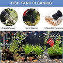7-in-1 Aquarium Sand Washer Upgrade AU Plug / 15W 66LED RGBW Aluminum Shell Stand Light 40CM/28-Button Control