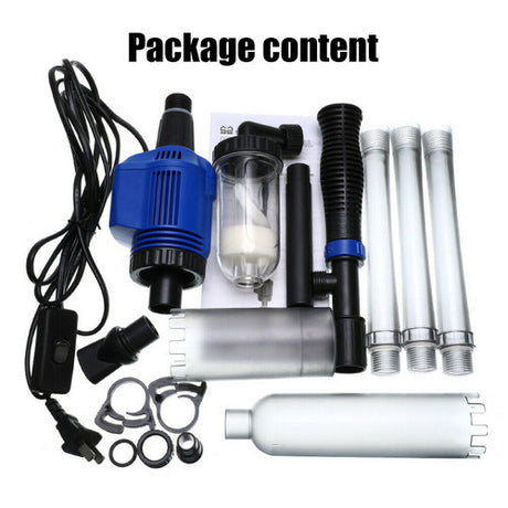 Aquarium cleaner 20W 1000L/H &15W/ 66LED RGBW aluminum shell bracket light 40CM/28-button control